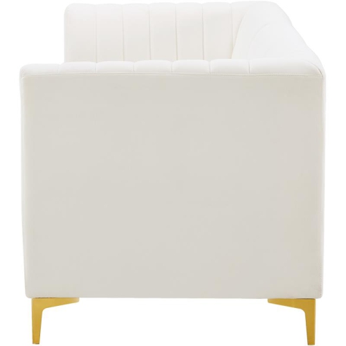 Meridian Furniture Alina Cream Velvet Modular Sofa