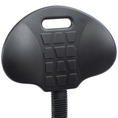 NPS 6700 Series 16-21" Modern Polyurethane Task Chair with Arms in Black