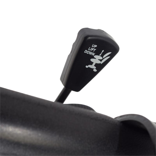 NPS 6700 Series 16-21" Modern Polyurethane Task Chair with Arms in Black