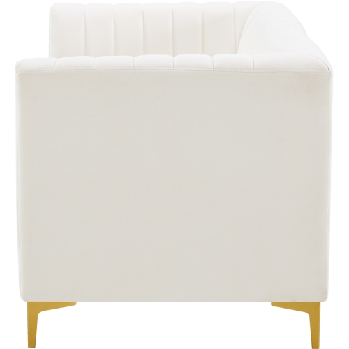 Meridian Furniture Alina Cream Velvet Modular Sofa