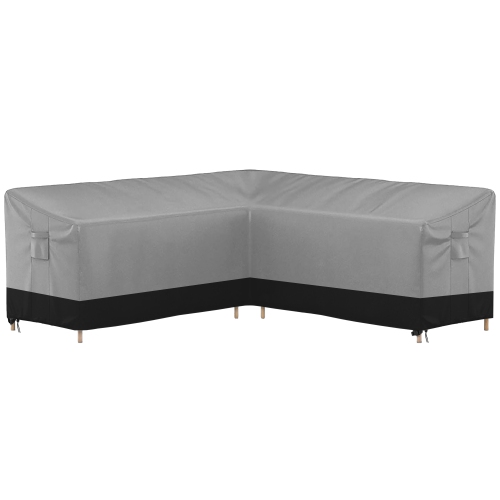 Image 1 de 5.. North East Harbor – housse de canapé en forme de V, protection de mobilier d’extérieur Veranda Couch, matériau respirant, tissu résistant aux