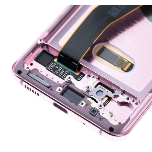 Replacement OLED Assembly With Frame Compatible For Samsung Galaxy S20 5G (Non-Verizon 5G UW Frame) (Cloud Pink) by ESOURCE PARTS - Refurbished condition - Image 5