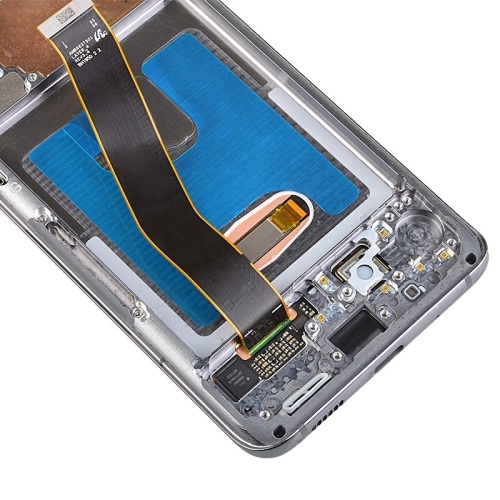 OLED Assembly With Frame Compatible For Samsung Galaxy S20 5G (Verizon 5G UW Frame Only) (Cosmic Black) by ESOURCE PARTS - Refurbished condition - Image 3