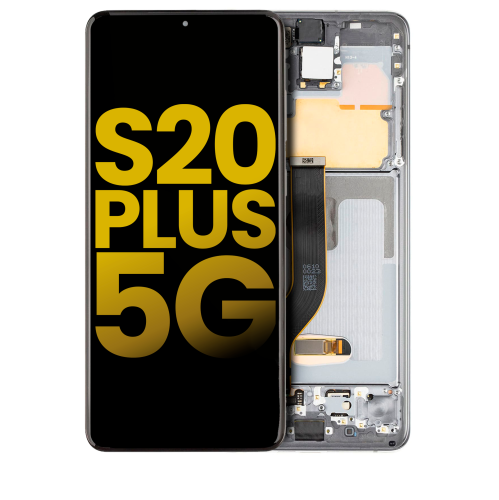 Replacement OLED Assembly With Frame Compatible For Samsung Galaxy S20 Plus 5G (Cosmic Gray) by ESOURCE PARTS - Refurbished condition - Image 3
