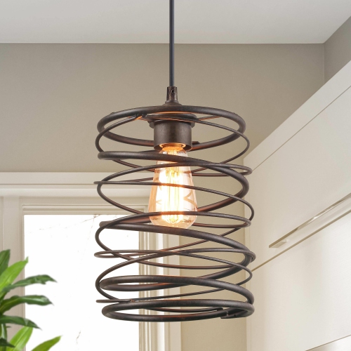 LNC  Modern Farmhouse 1-Light Cylinder Pendant Industrial Island Light