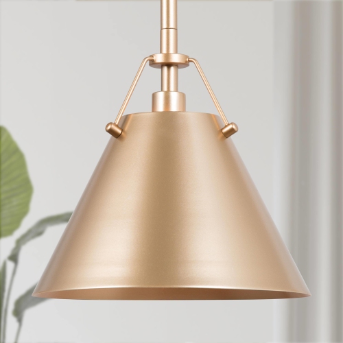 LNC  1-Light Metal Cone Pendant Island Light