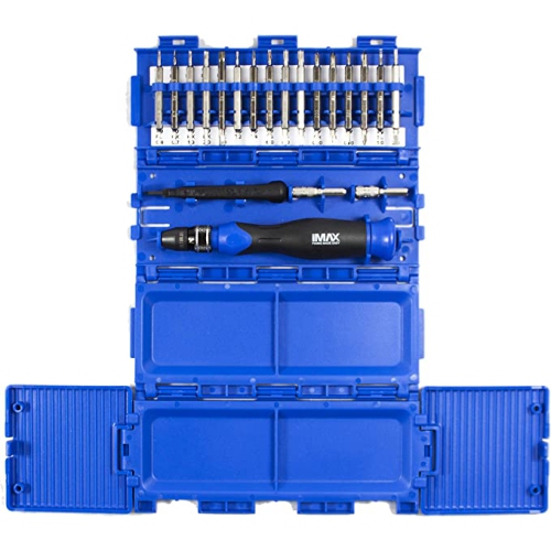 Maxtech 16580MX Specialty Electronic Screwdriver Set, Small, Blue/Black