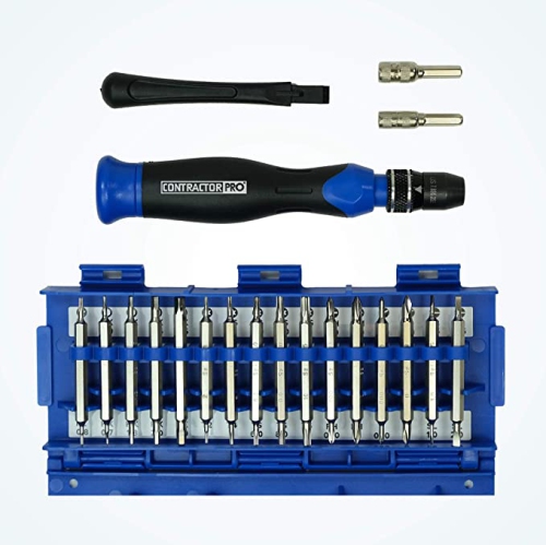 Maxtech 16580MX Specialty Electronic Screwdriver Set, Small, Blue/Black