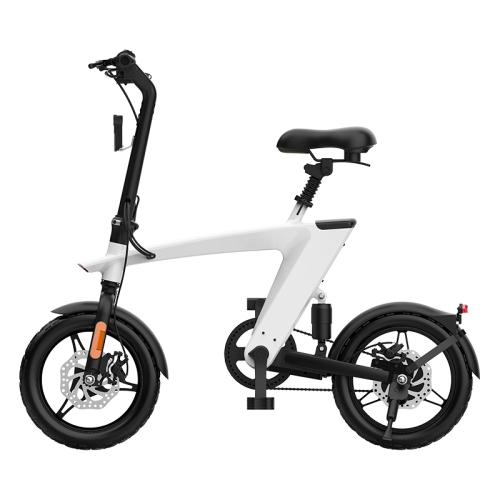 HX H1 Fly Fish 14 Inch Foldable E-Bike, Light Weight, LCD Display, Dual Suspension, 36V 10Ah Large Battery, 25KM/H Speed, Up to 75KM Range with Padel