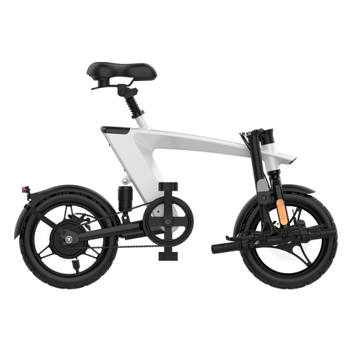 HX H1 Fly Fish 14 Inch Foldable E-Bike, Light Weight, LCD Display, Dual Suspension, 36V 10Ah Large Battery, 25KM/H Speed, Up to 75KM Range with Padel