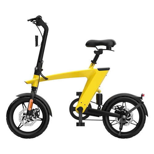 HX H1 Fly Fish 14 Inch Foldable E-Bike, Light Weight, LCD Display, Dual Suspension, 36V 10Ah Large Battery, 25KM/H Speed, Up to 75KM Range with Padel
