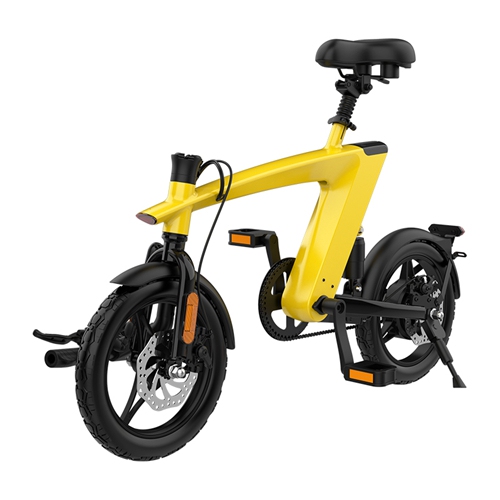 HX H1 Fly Fish 14 Inch Foldable E-Bike, Light Weight, LCD Display, Dual Suspension, 36V 10Ah Large Battery, 25KM/H Speed, Up to 75KM Range with Padel