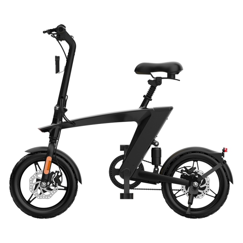 HX H1 Fly Fish 14 Inch Foldable E-Bike, Light Weight, LCD Display, Dual Suspension, 36V 10Ah Large Battery, 25KM/H Speed, Up to 75KM Range with Padel
