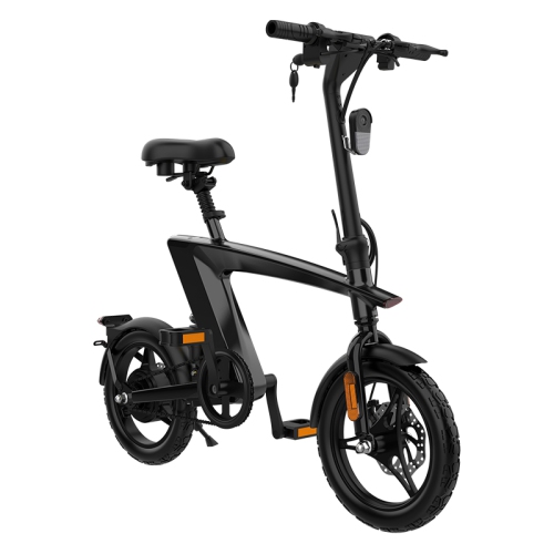 HX H1 Fly Fish 14 Inch Foldable E-Bike, Light Weight, LCD Display, Dual Suspension, 36V 10Ah Large Battery, 25KM/H Speed, Up to 75KM Range with Padel