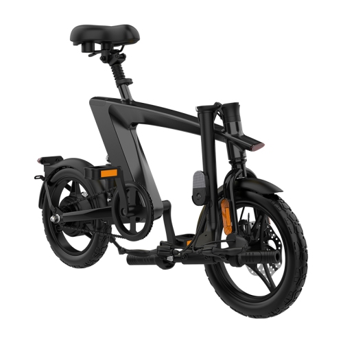 HX H1 Fly Fish 14 Inch Foldable E-Bike, Light Weight, LCD Display, Dual Suspension, 36V 10Ah Large Battery, 25KM/H Speed, Up to 75KM Range with Padel
