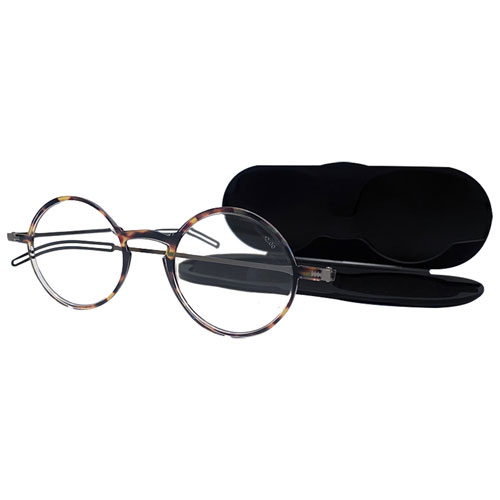 Lunettes de lecture Manhattan de ThinOptics avec étui Milano - Force 1,5 - Écaille de tortue