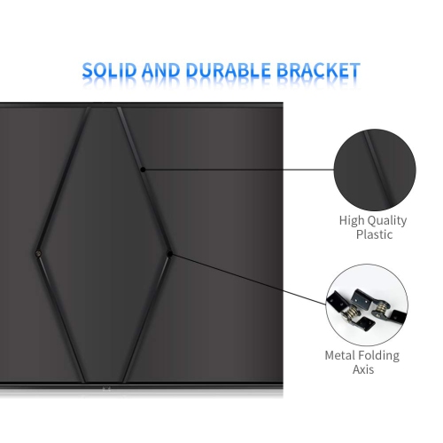 50-inch 4:3 Mobile Screen Table Top Portable Projector Screen Projector Screen Floor-Standing Projection Screen for Office S