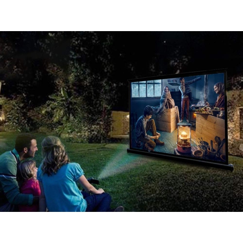 50-inch 4:3 Mobile Screen Table Top Portable Projector Screen Projector Screen Floor-Standing Projection Screen for Office S