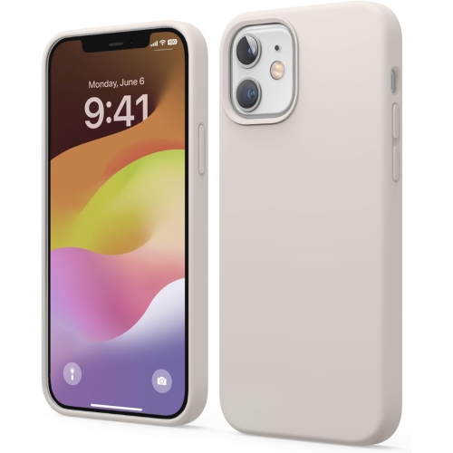 ELAGO  Compatible \w Iphone 12 Case And Compatible \w Iphone 12 Pro Case, Liquid Silicone Case, Full Body Cover, Shockproof, Anti-Scratch Soft