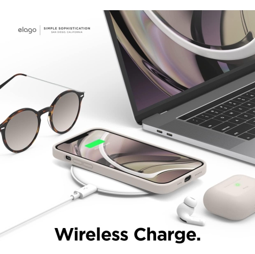 elago Compatible with iPhone 12 Case and Compatible with iPhone 12 Pro Case, Liquid Silicone Case, Full Body Cover, Shockproof, Anti-Scratch Soft