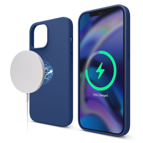 ELAGO  Magnetic Soft Grip Silicone Magnetic Iphone 12 Pro Max Phone Case (Es12Mssc67-Jin)