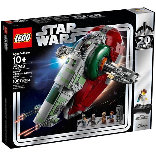 Lego Star Wars Slave l 20th Anniversary Edition 75243 Rotating Guns Self-Leveling Cockpit Display Stand Plastic Multicolor Building Kit