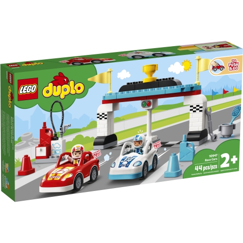 LEGO DUPLO Town Race Cars 10947 Building Toy; Developmental Playset for Toddlers and Kids