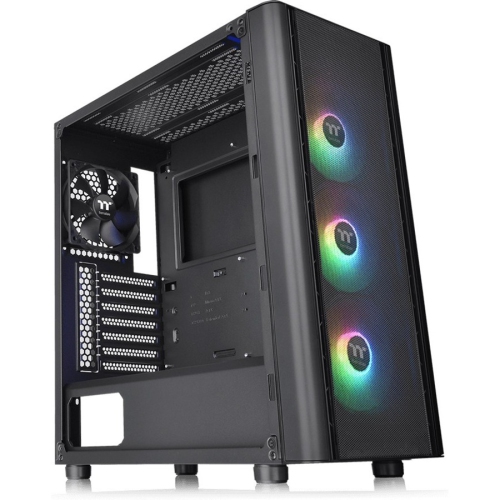Thermaltake V250 TG ARGB Air 3 x USB Tempered Glass ATX Mid Tower 4 Fans Black Computer Case