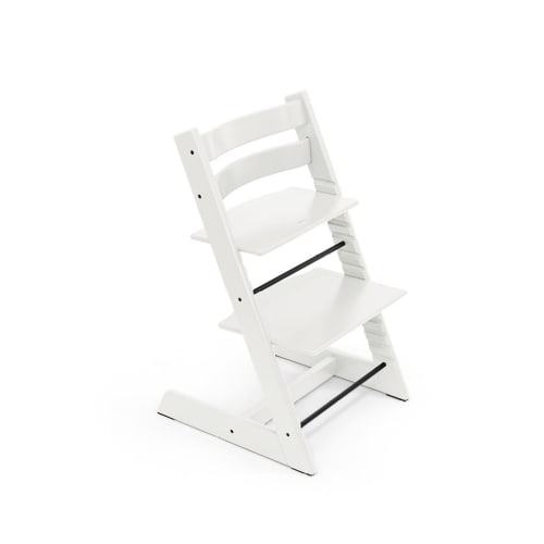 Stokke Tripp Trapp – Chaise d’enfant réglable, ergonomique, en bois blanc de haute qualité
