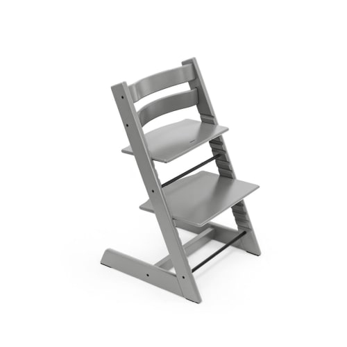 Stokke Tripp Trapp Adjustable Convertible Unisex High Quality Ergonomic Wood Storm Grey Toddler Chair