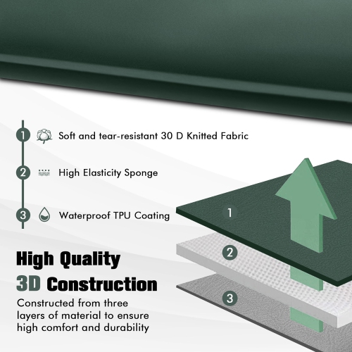 Costway Portable & Lightweight Folding Foam Sleeping Cot for Camping