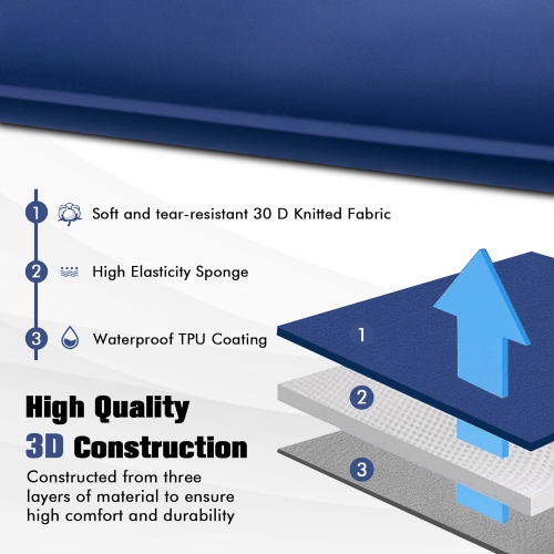 Costway Portable & Lightweight Folding Foam Sleeping Cot for Camping