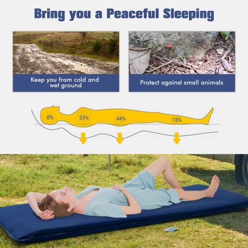 Costway Portable & Lightweight Folding Foam Sleeping Cot for Camping