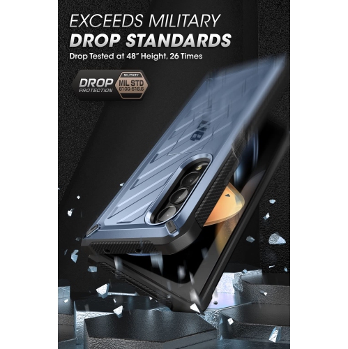 SUPCASE Unicorn Beetle Case for Galaxy Z Fold 4 5G, Rugged Belt Clip Shockproof Protective Case with Built-in Scree