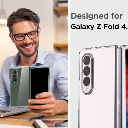 Samsung Galaxy Z Fold 4 Case Clear, [Anti-Yellow] Ultra-Thin Slim Fit Transparent Hard PC Protective Phone Case for Samsung Fold 4 5G