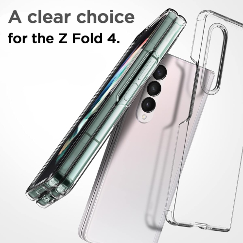 Samsung Galaxy Z Fold 4 Case Clear, [Anti-Yellow] Ultra-Thin Slim Fit Transparent Hard PC Protective Phone Case for Samsung Fold 4 5G