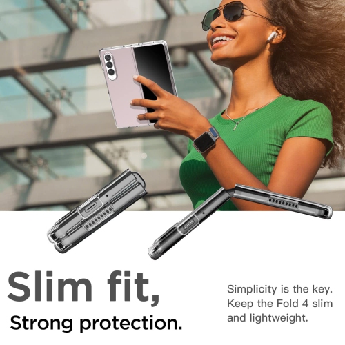 Samsung Galaxy Z Fold 4 Case Clear, [Anti-Yellow] Ultra-Thin Slim Fit Transparent Hard PC Protective Phone Case for Samsung Fold 4 5G