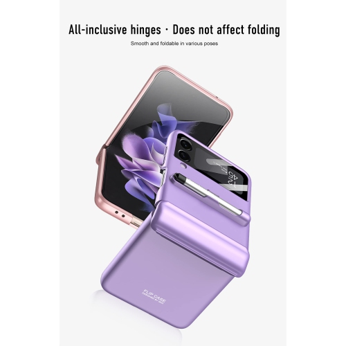 L’étui SHIID pour Samsung Z Flip 3 avec protection à charnière, l’étui à rabat pour Galaxy Z Flip 3 est offert avec un stylo à capacitance, un étui à