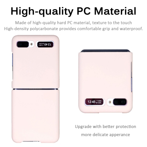 Miimall Compatible with Samsung Galaxy Z Flip Case Cover, Ultra Thin Hard PC Durable Shook-Proof Full Protective Bumper Case