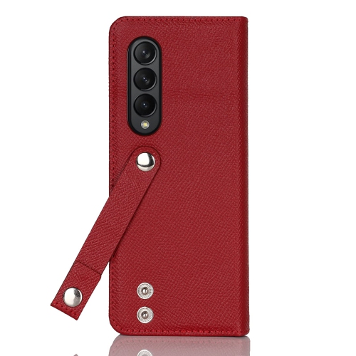 NUOUN Wallet Case for Samsung Galaxy Z Fold 3 5G with Stand, Magnetic Kickstand Genuine Leather Protective Pencil Ca