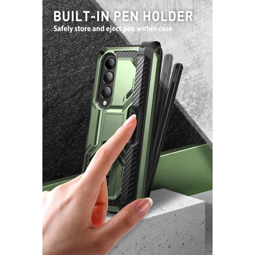 i-Blason Armorbox Case for Samsung Galaxy Z Fold 4 5G with Pen Holder & Kickstand, Full Body Protective Bumpe