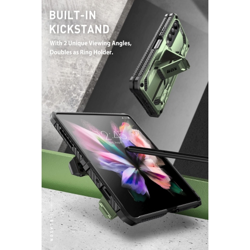 i-Blason Armorbox Case for Samsung Galaxy Z Fold 4 5G with Pen Holder & Kickstand, Full Body Protective Bumpe