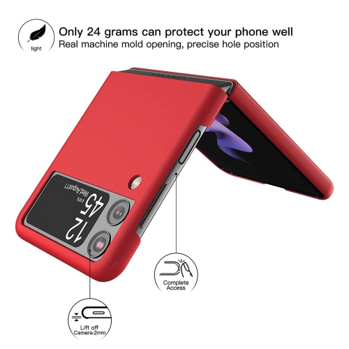 Feitenn for Samsung Galaxy Z Flip 3 Case,Slim Thin Z Flip 3 PC Case,Shockproof Durable Protective Case for Galaxy Z Flip 3 (