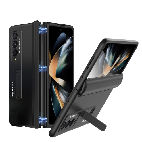 HJCMikee Hinge Protection Series Case for Samsung Galaxy Z Fold 4 5G(2022),Hidden Magnetic Kickstand Full-Body Protective Co