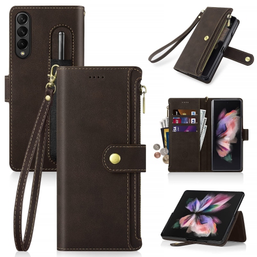 Antsturdy for Samsung Galaxy Z Fold 3 5G Wallet Case with S Pen Holder