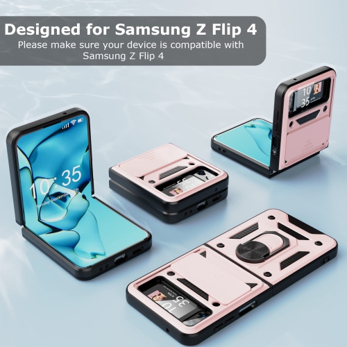 Compatible avec l’étui Z Flip 4 de Samsung et l’étui antichoc avec béquille magnétique pour Galaxy Z Flip 4 de Samsung