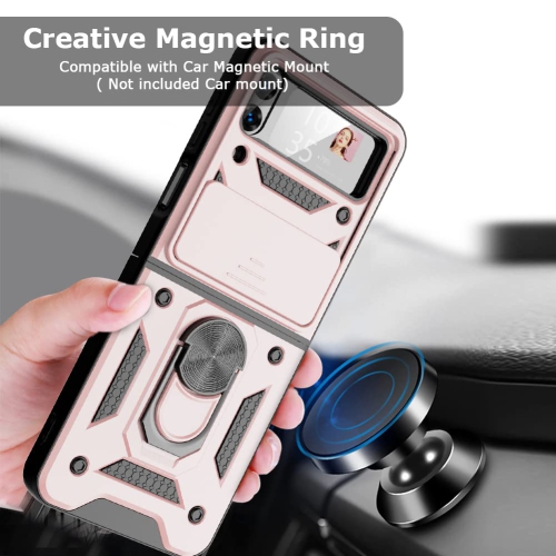 Compatible avec l’étui Z Flip 4 de Samsung et l’étui antichoc avec béquille magnétique pour Galaxy Z Flip 4 de Samsung