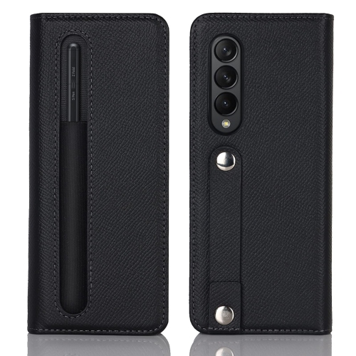 Image 1 de 6.. NUONUN – Étui portefeuille pour Galaxy Z Fold 3 5G avec support, béquille magnétique, étui protecteur en cuir véritable