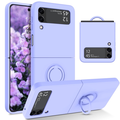 HLD  Yinlai Samsung Galaxy Z Flip 3 Case, Phone Case Samsung Z Flip3 5G, Slim Silicone Kickstand Ring Holder Shockproof Protetive