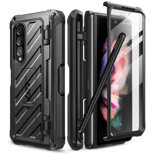 Image 1 de 6.. Étui Unicorn Beetle Pro de SULPASE pour Galaxy Z Fold 3 5G de Samsung, boîtier double couche robuste avec compartiment intégré
